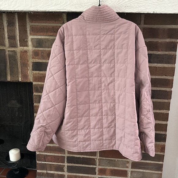 Womens Plus Size Maurice’s Quilted Button Up Jacket, Mauve, 3X Spring - Picture 10 of 10